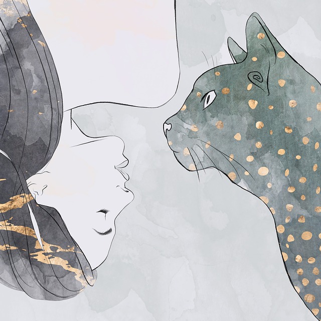 ペットの爪切りで深爪を避けるための注意喚起イラスト