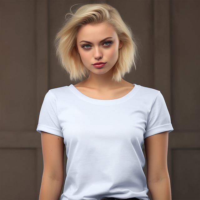 様々なネックラインと素材のTシャツの比較