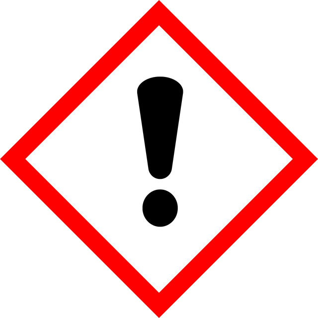 発電機の使用上の注意を促す標識