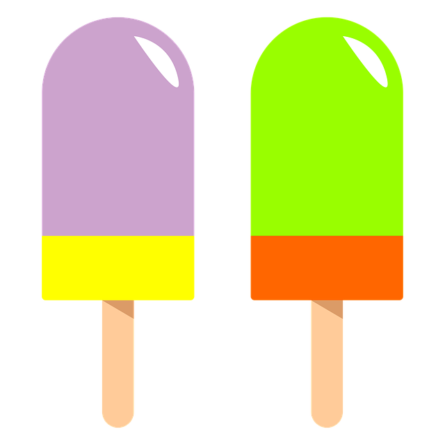 出来上がったばかりの美味しそうな手作りアイスクリーム