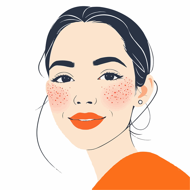 女性が洗顔後の清潔な肌にイオン導入器を優しく滑らせて使用している様子