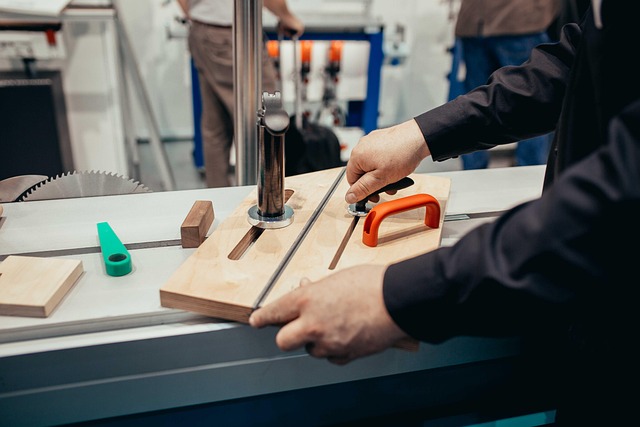 電動ノコギリのバッテリーや替刃、安全機能が示されたイメージ